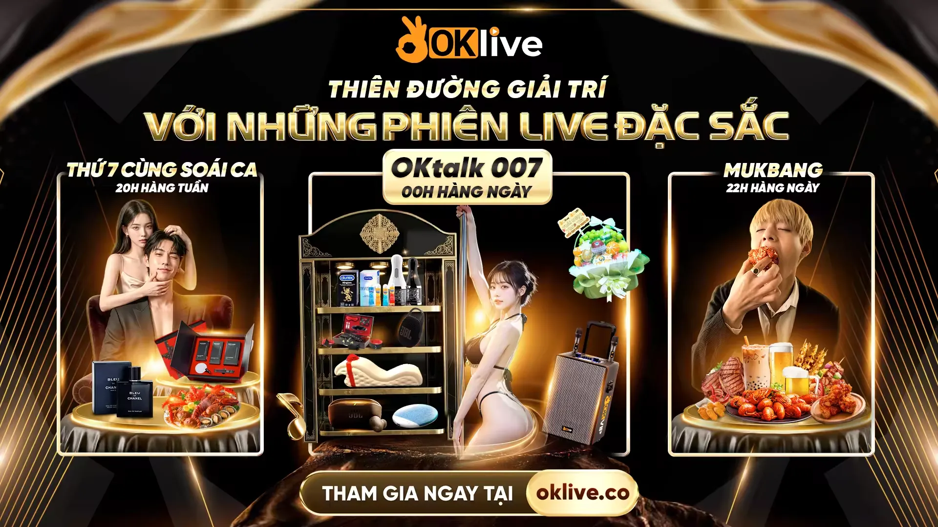 sự kiện okvip phát sóng oklive mỗi ngày